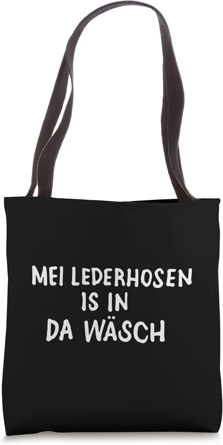 Funny Lederhosen German Oktoberfest Bavarian Garments Tote Bag