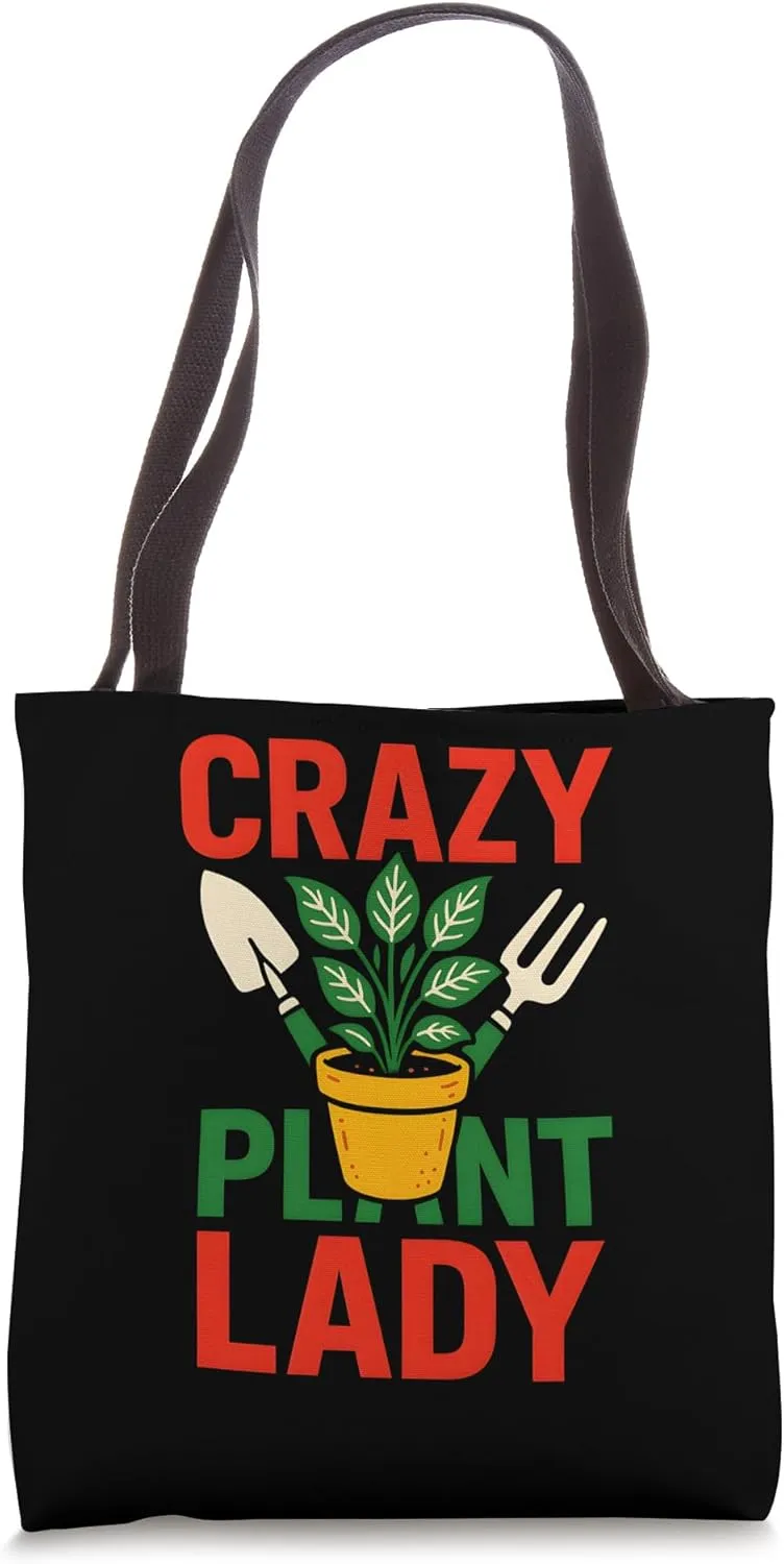 Gardening Crazy Plant Lady Vintage Women's Wildflower Tote Bag