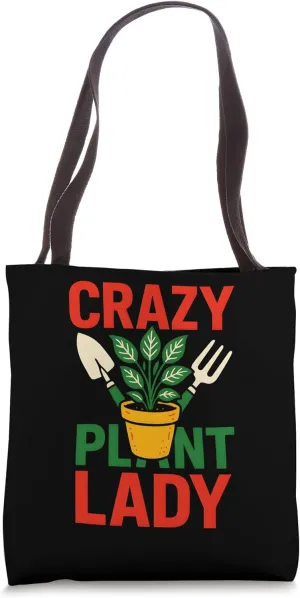 Gardening Crazy Plant Lady Vintage Women's Wildflower Tote Bag
