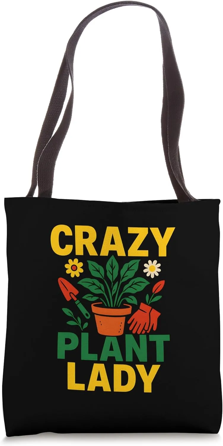Gardening Crazy Plant Lady Vintage Women's Wildflower Tote Bag