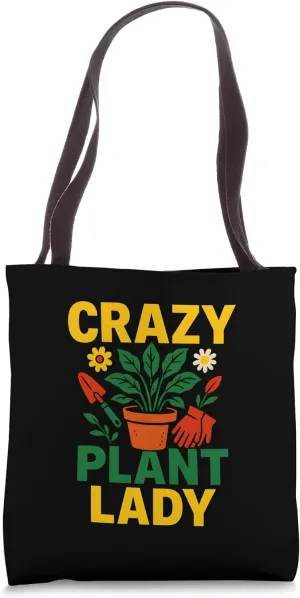 Gardening Crazy Plant Lady Vintage Women's Wildflower Tote Bag