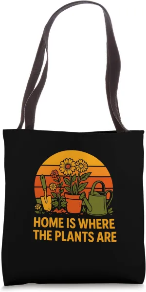 Gardening Home Is Where The Plants Are Vintage Women's Tote Bag