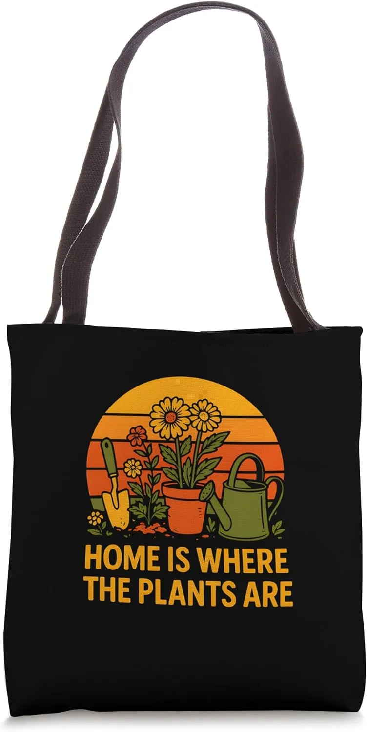 Gardening Home Is Where The Plants Are Vintage Women's Tote Bag