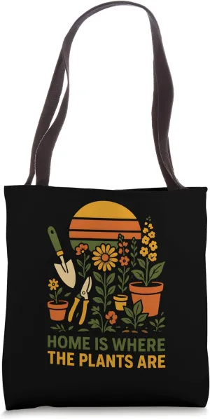 Gardening Home Is Where The Plants Are Vintage Women's Tote Bag