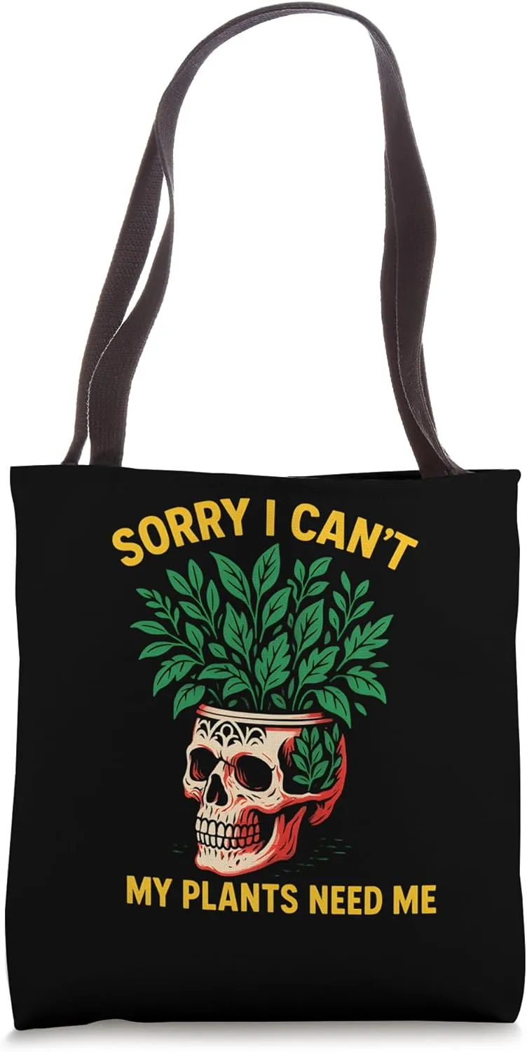 Gardening Sorry I Can't My Plants Need Me Vintage Garden Tote Bag