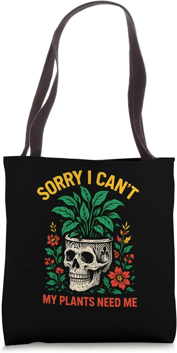 Gardening Sorry I Can't My Plants Need Me Vintage Womens Tote Bag