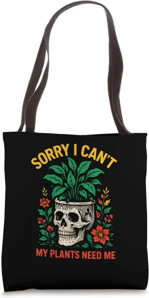 Gardening Sorry I Can't My Plants Need Me Vintage Womens Tote Bag