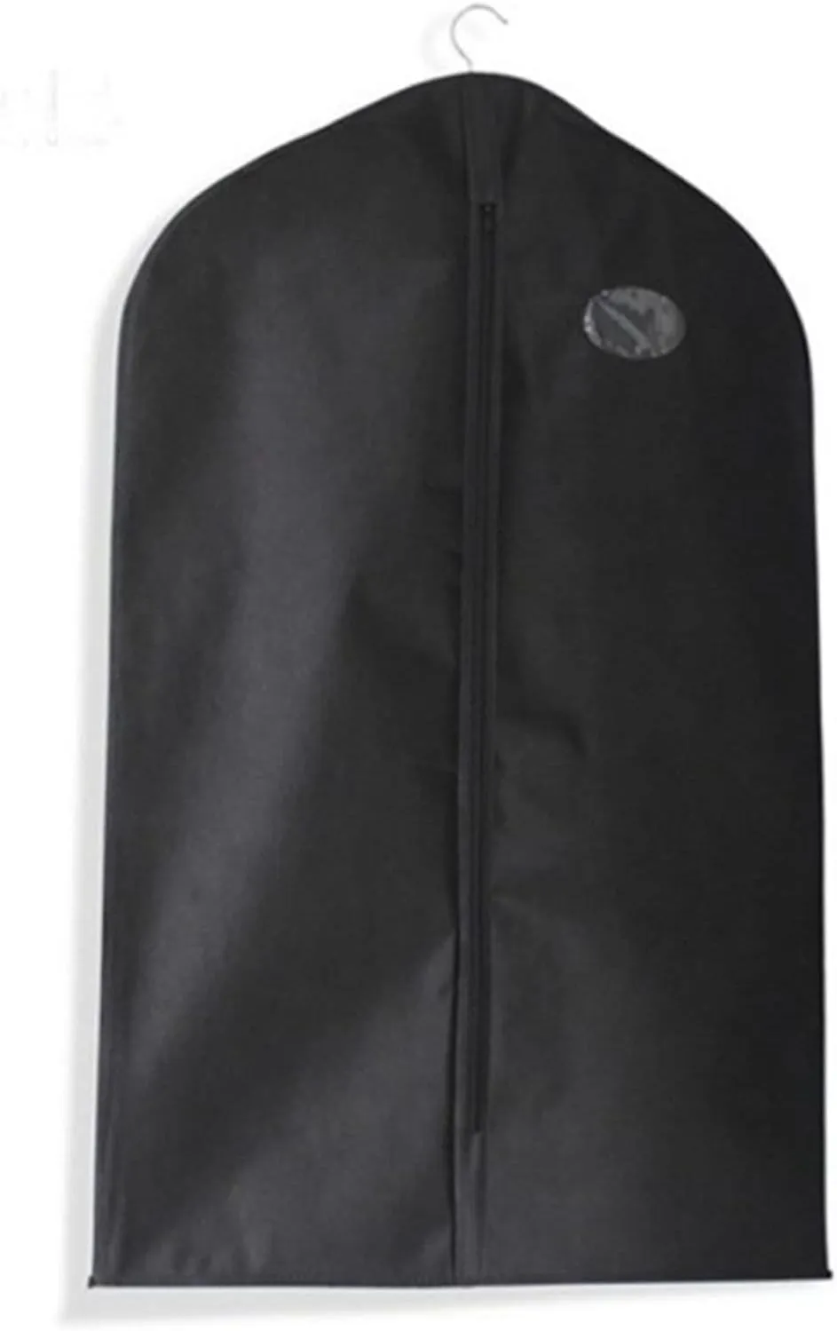 garment bag, suit bag for storing hanging clothes, suit bag 35 inch black garment bag for hanging clothes suit case with zippers and clear window