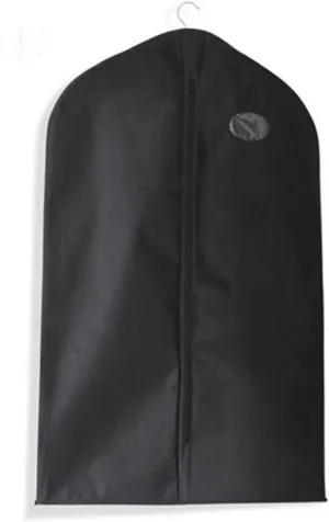 garment bag, suit bag for storing hanging clothes, suit bag 35 inch black garment bag for hanging clothes suit case with zippers and clear window