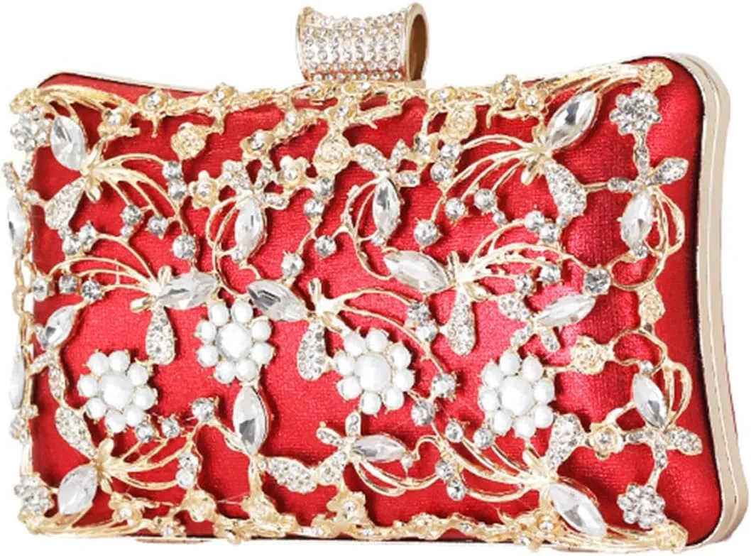 GIBZ Ladies Clutch Bag Women Banquet Clutch Dress Evening Bag for Party Prom Banquet