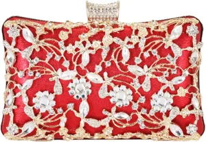 GIBZ Ladies Clutch Bag Women Banquet Clutch Dress Evening Bag for Party Prom Banquet