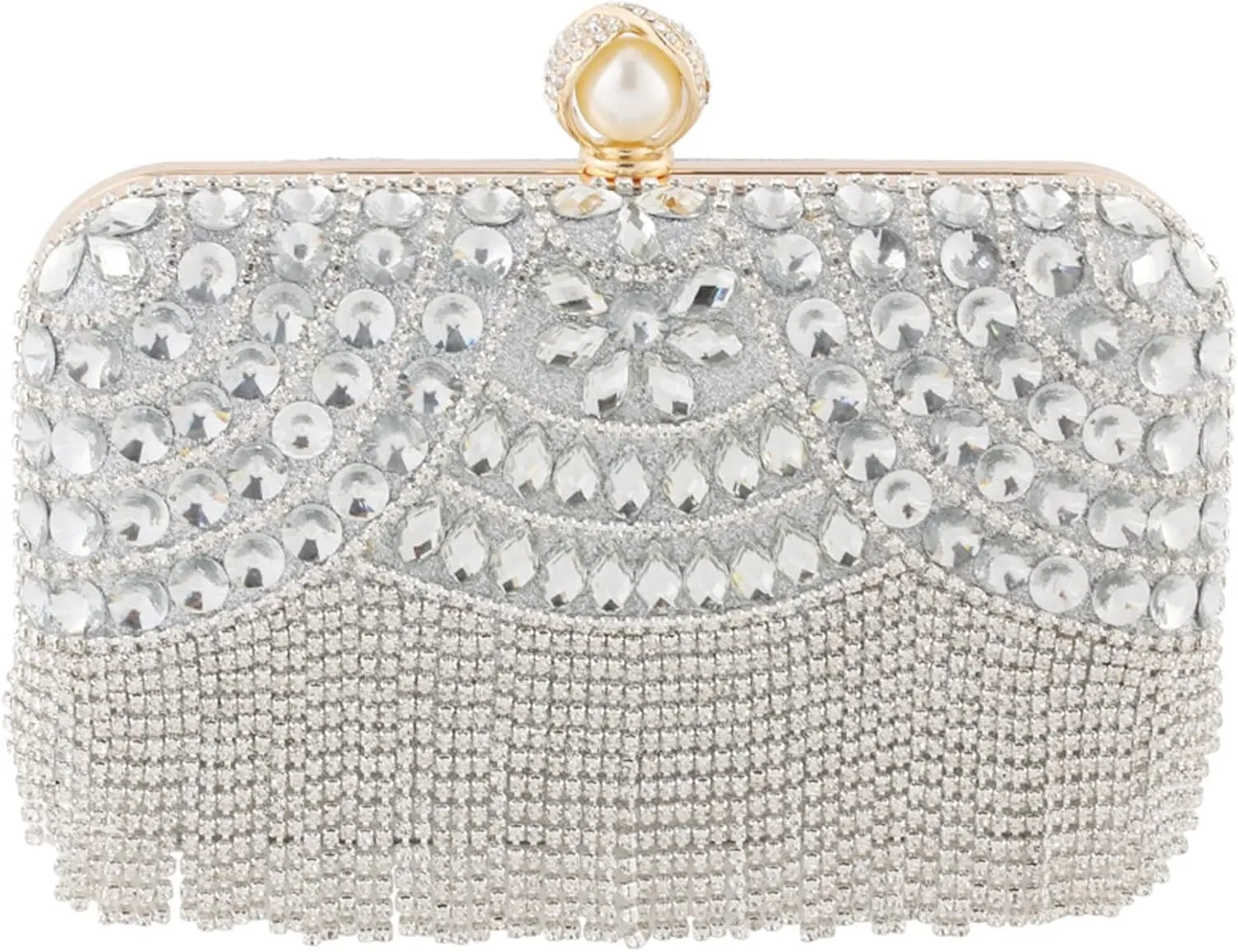 GIBZ Ladies Clutch Bag Women Vintage Shoulder Bag for Party Wedding