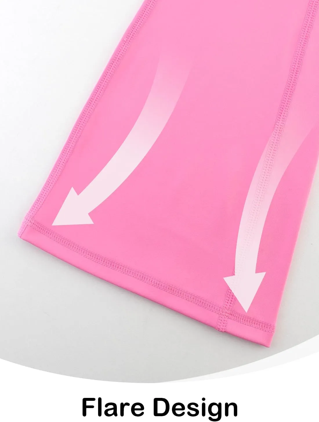 Girls Flare Yoga Leggings Cross High Waisted Dance Cute Activewear Kids Bell Bottoms Pants with Pockets 5-13 Years
