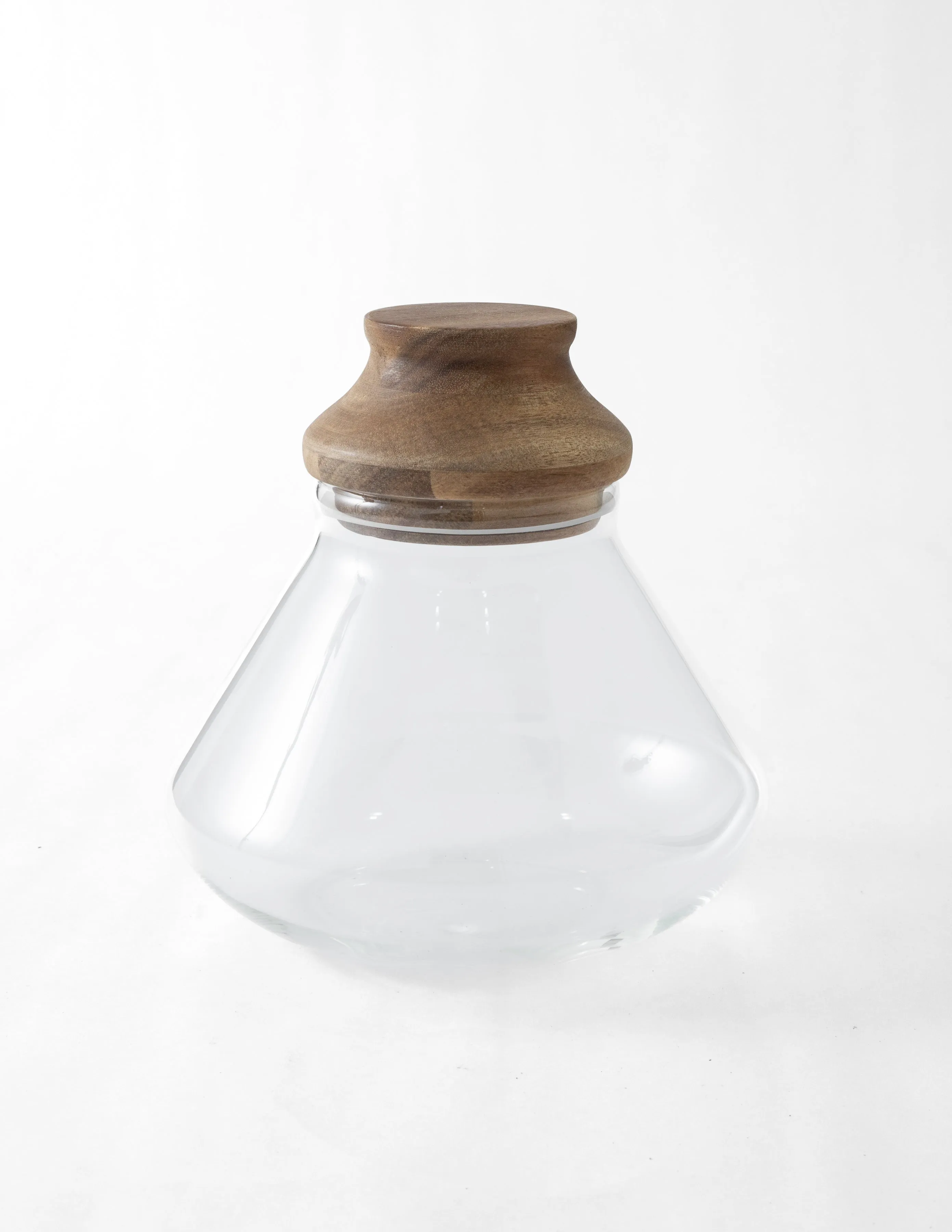 Glass Jar with Wood Lid