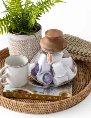 Glass Jar with Wood Lid
