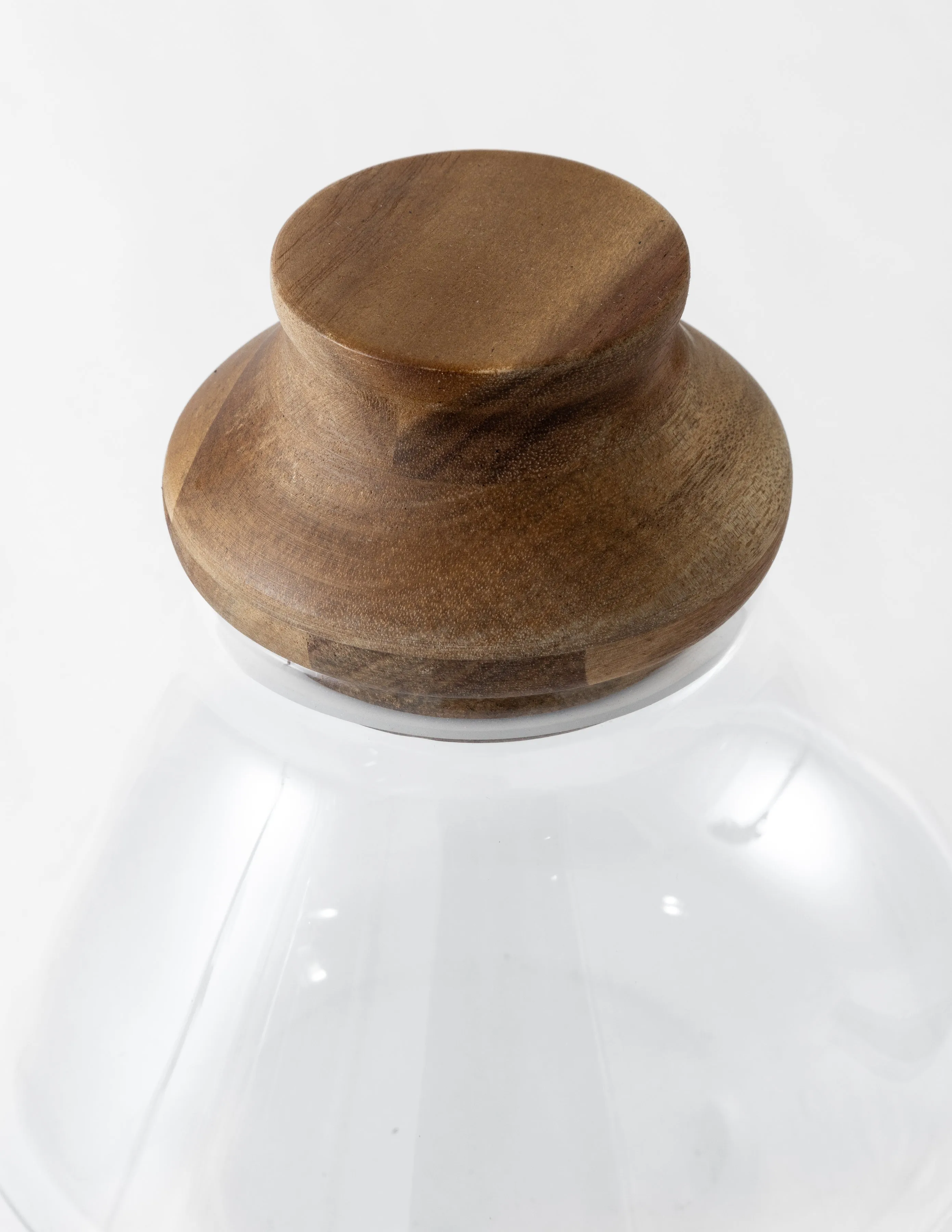 Glass Jar with Wood Lid