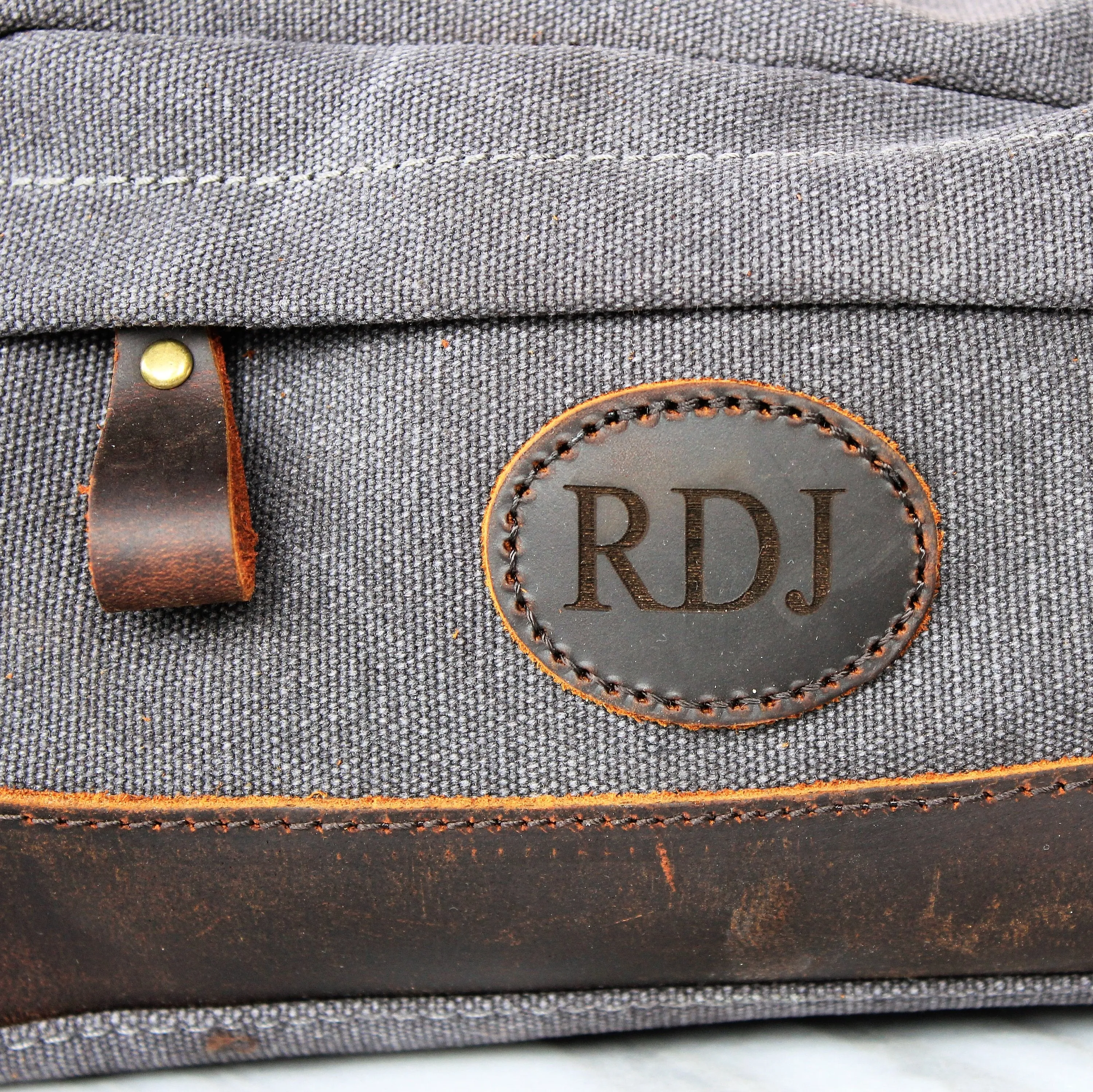 Groomsmen Gifts Monogrammed Toiletry Bag Personalized Dopp Kit Handmade Usher Gift