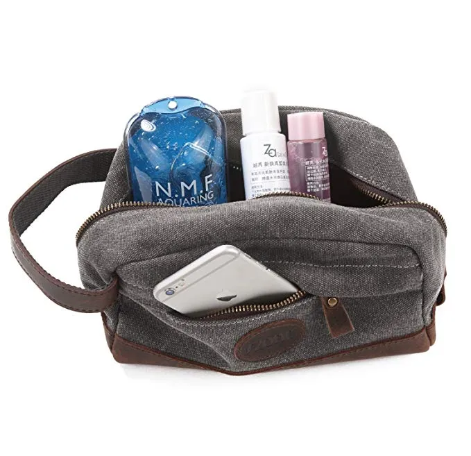 Groomsmen Gifts Monogrammed Toiletry Bag Personalized Dopp Kit Handmade Usher Gift