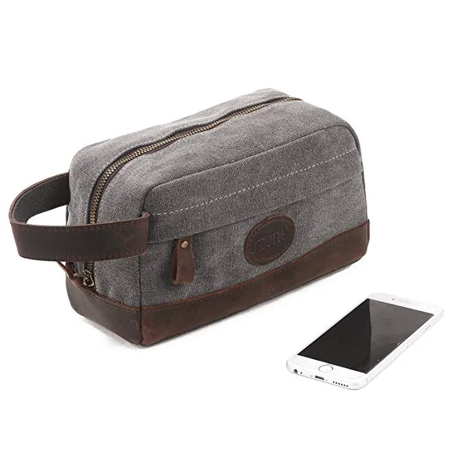 Groomsmen Gifts Monogrammed Toiletry Bag Personalized Dopp Kit Handmade Usher Gift