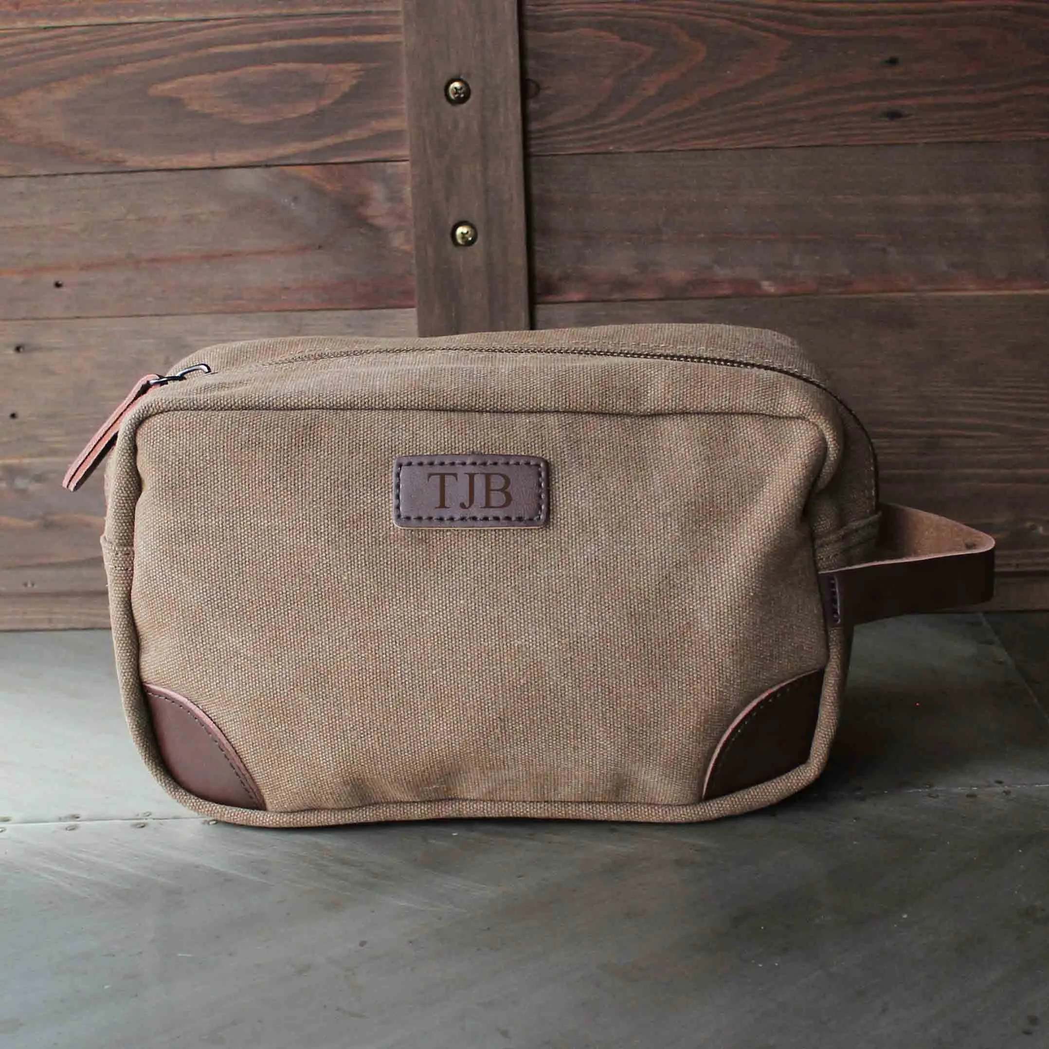 Groomsmen Gifts Travel Size Toiletry Bag Personalized Canvas Dopp Kit Handmade Usher Gift Custom Best Man Gift
