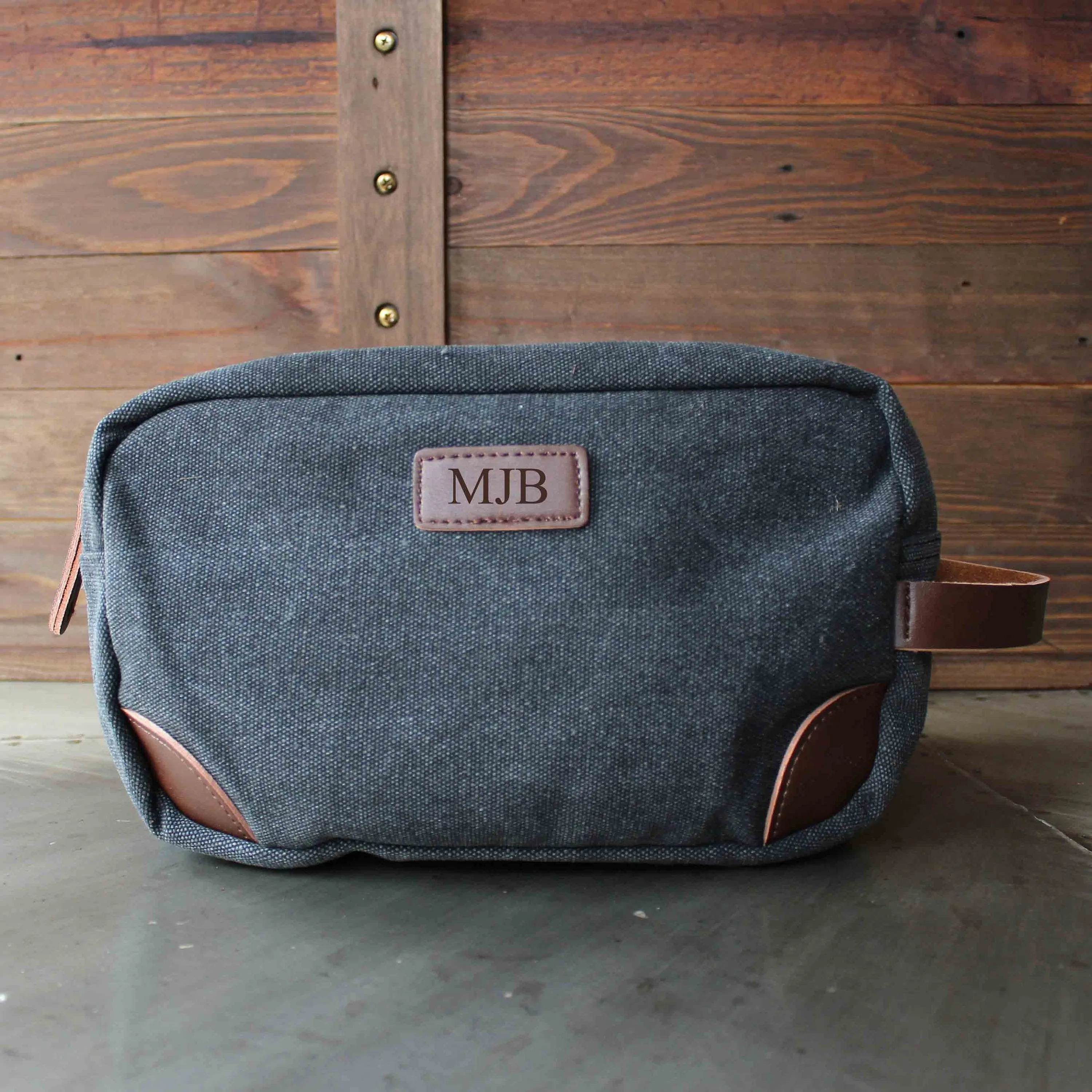 Groomsmen Gifts Travel Size Toiletry Bag Personalized Canvas Dopp Kit Handmade Usher Gift Custom Best Man Gift