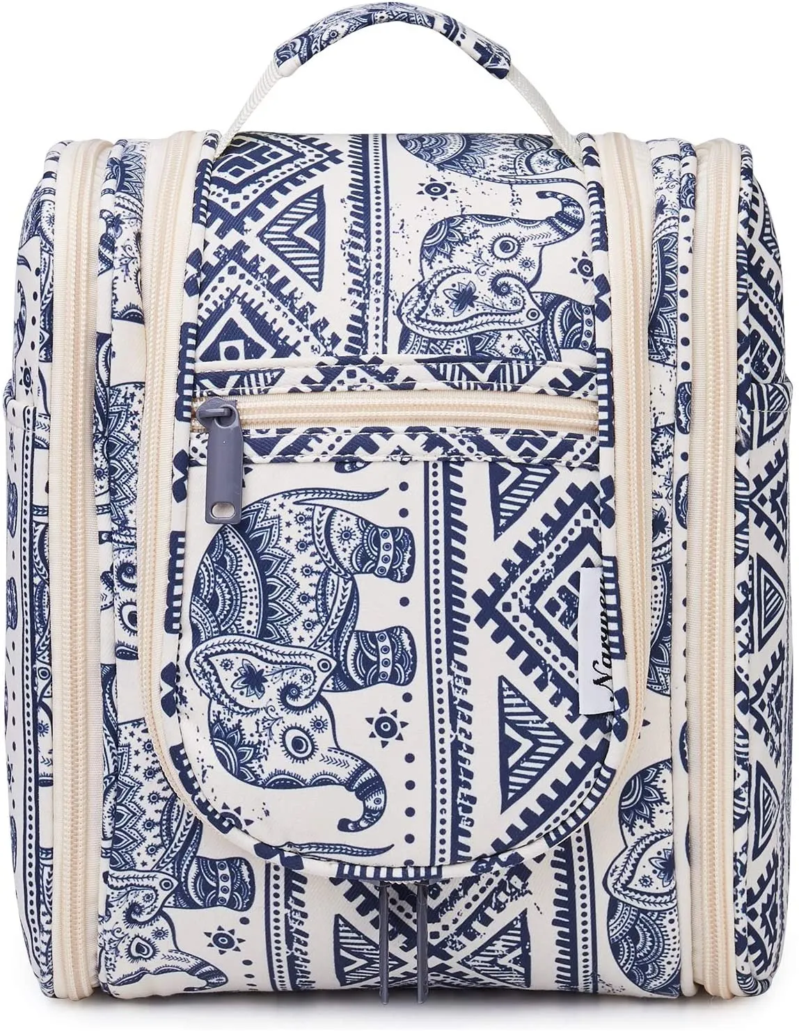 Hanging Travel Toiletry Bag Cosmetic Make up Organizer for Women and Men (Elephant (Medium))
