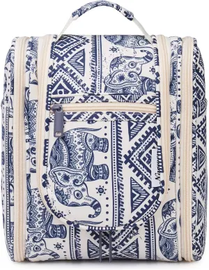 Hanging Travel Toiletry Bag Cosmetic Make up Organizer for Women and Men (Elephant (Medium))