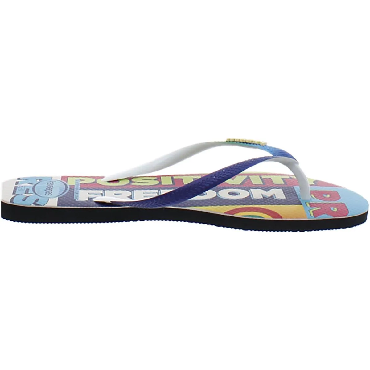 Havaianas Womens Slim Pride  Slip On Shimmer Flip-Flops