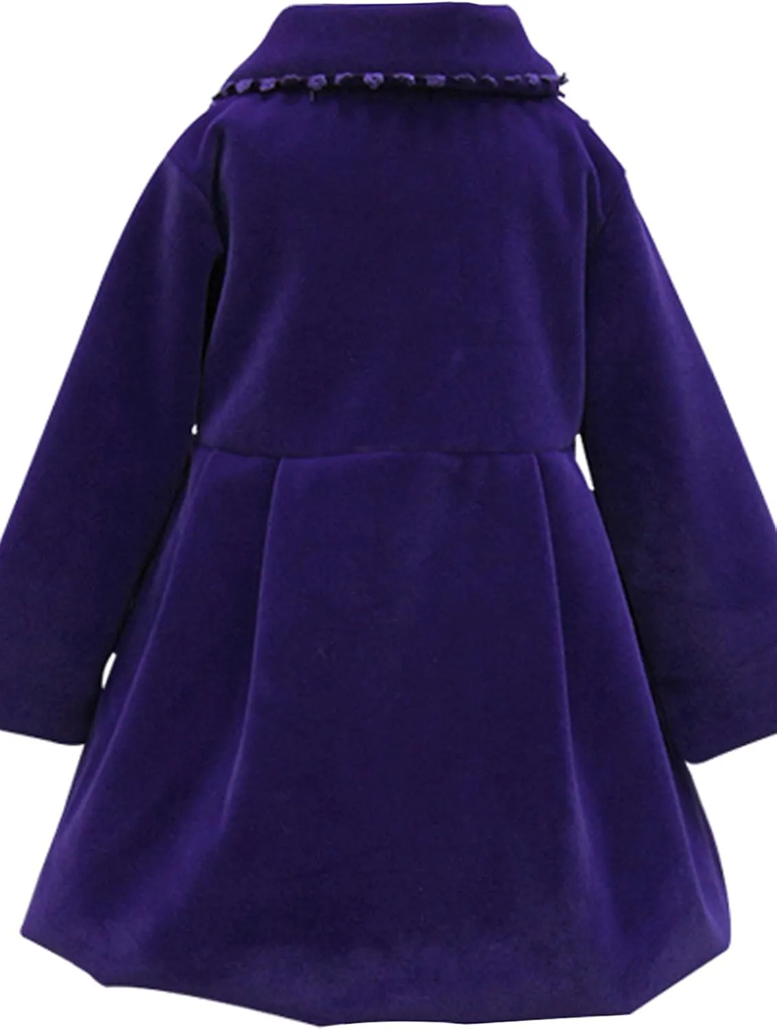HBDesign Cute Imitation Wool Bowknot Girl Overcoat Dress Coat Outer Wear Winter