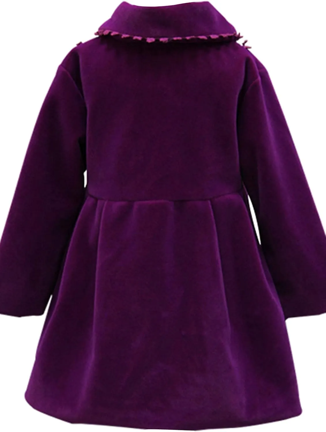 HBDesign Cute Imitation Wool Bowknot Girl Overcoat Dress Coat Outer Wear Winter