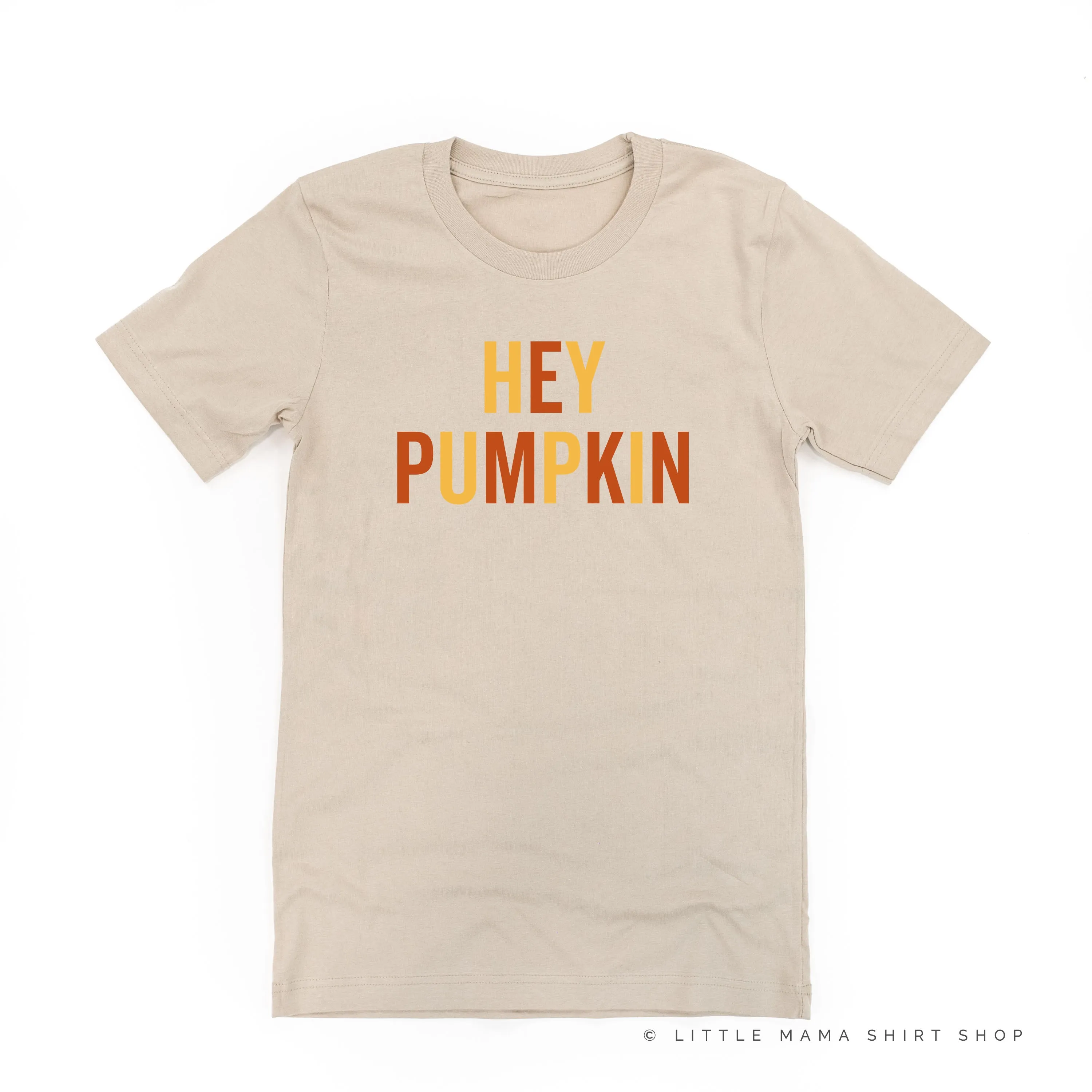 HEY PUMPKIN - BLOCK FONT - Unisex Tee