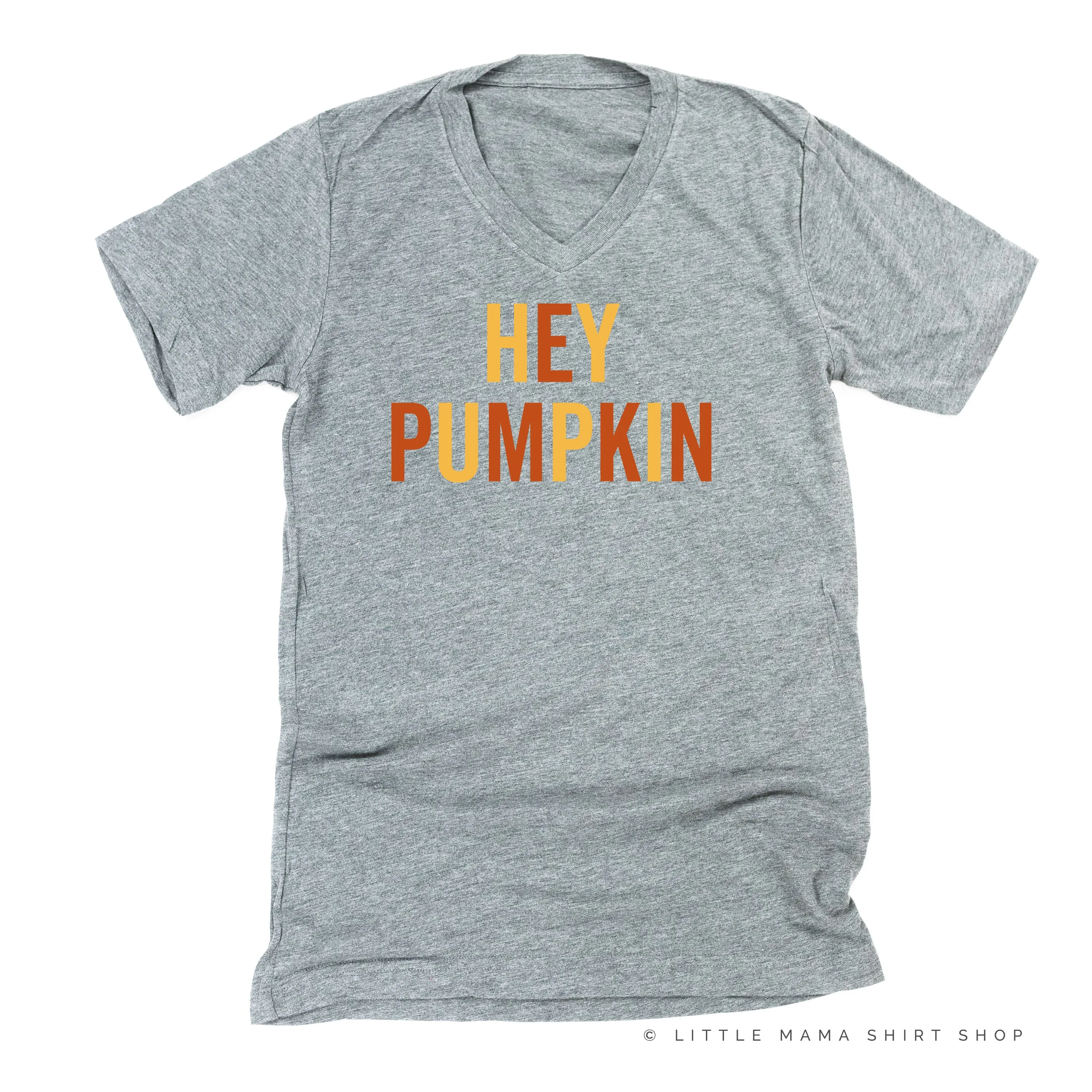 HEY PUMPKIN - BLOCK FONT - Unisex Tee