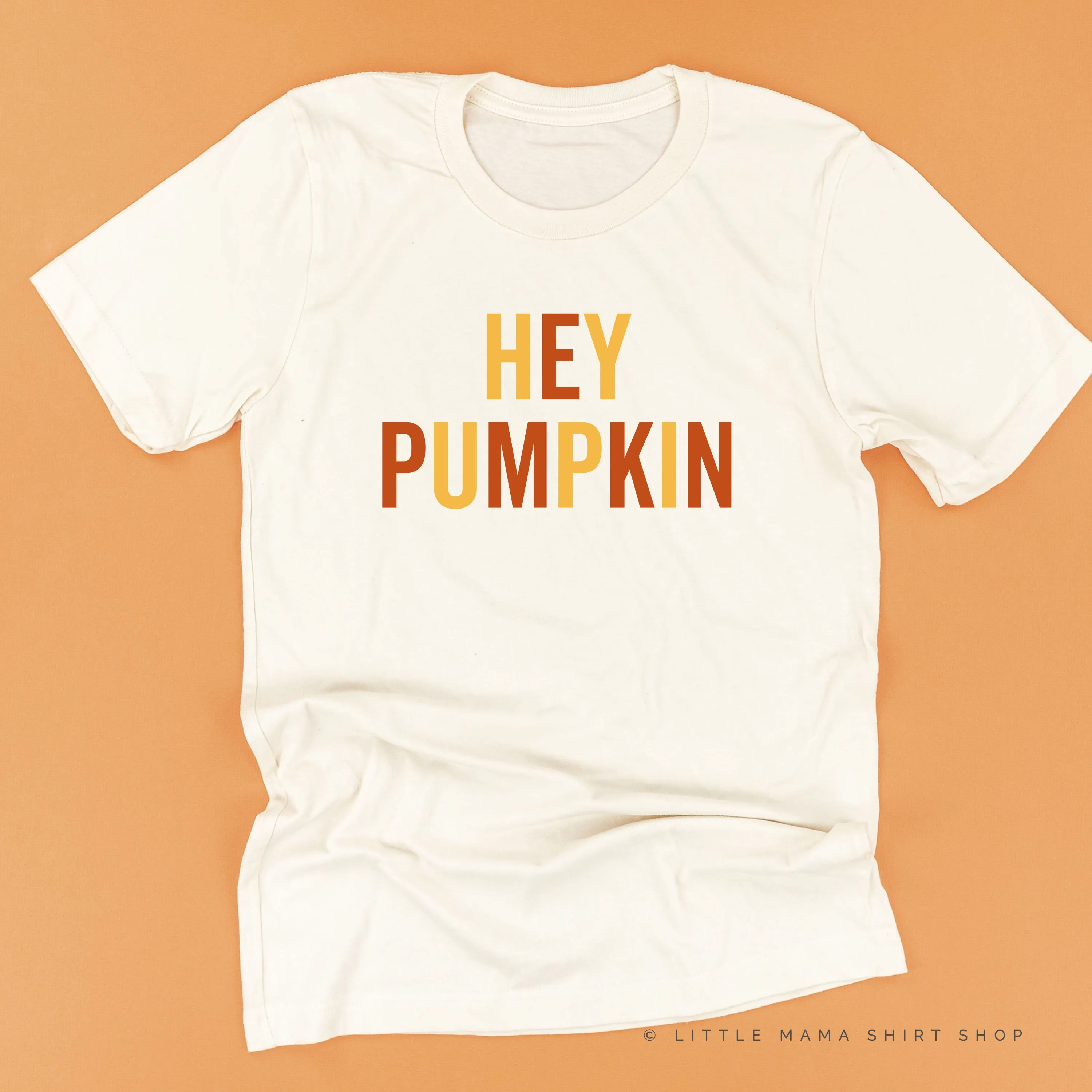 HEY PUMPKIN - BLOCK FONT - Unisex Tee