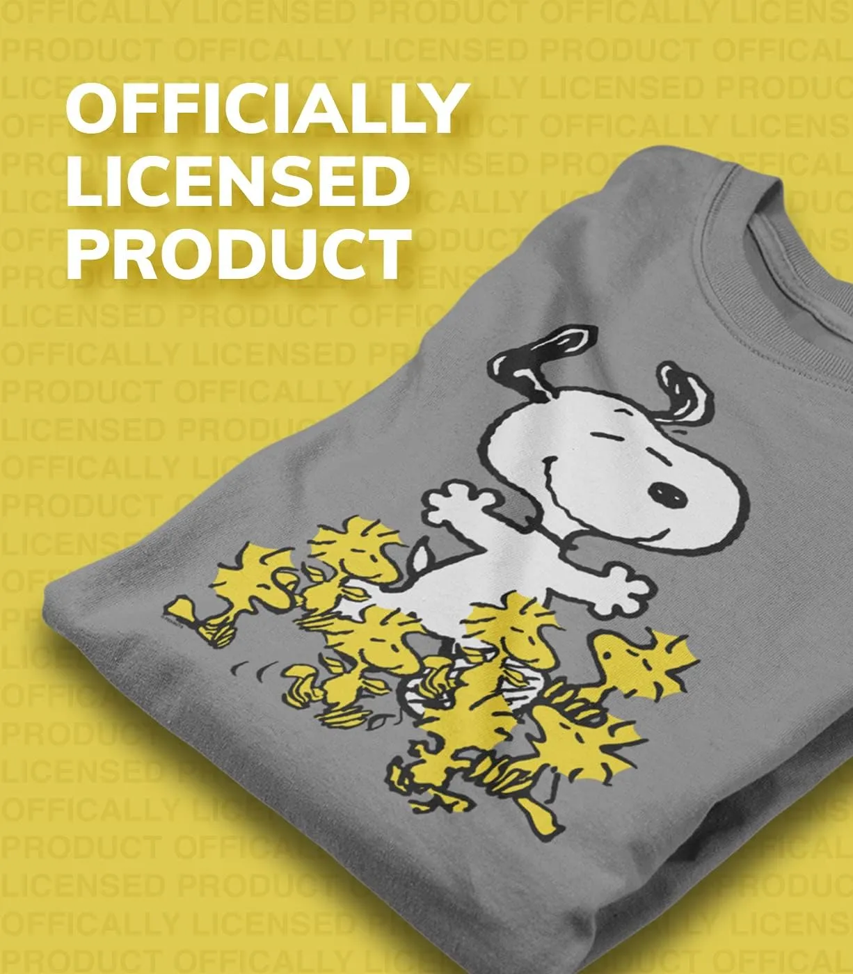 HYBRID APPAREL - Peanuts - Feelin Groovy Snoopy and Woodstock - Toddler and Youth Crewneck Fleece Sweatshirt