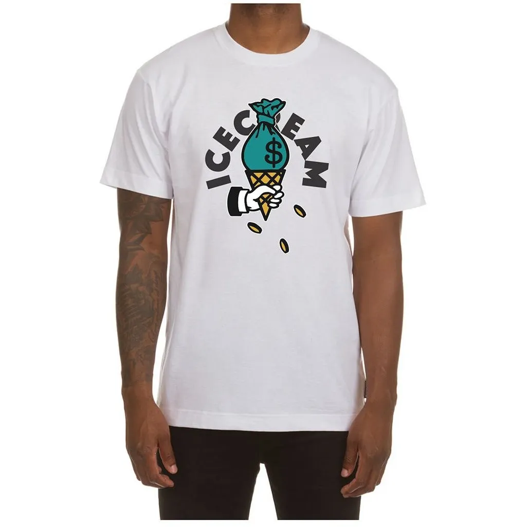 Ice Cream "Cash Rules" SS White Tee (411-1203)