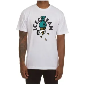 Ice Cream "Cash Rules" SS White Tee (411-1203)