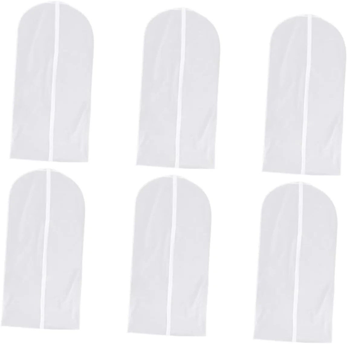 IMIKEYA 6pcs Garment Organizer Laundry Lids Ultra Vacuum Storage Bags Large Seal Clear Suit Zipper Large Storage Bags Dustproof Clothes Transparent Cover