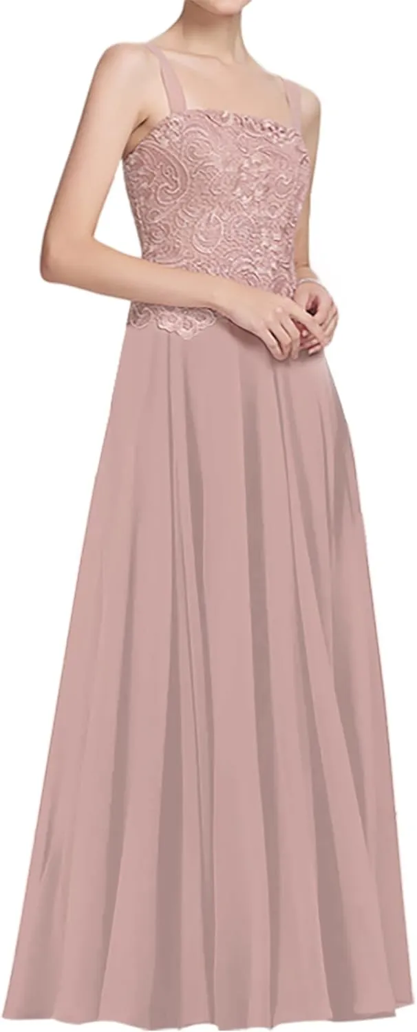 JAEDEN Mother of The Bride Dresses Wedding - Jacket Lace Chiffon Formal Evening Dress