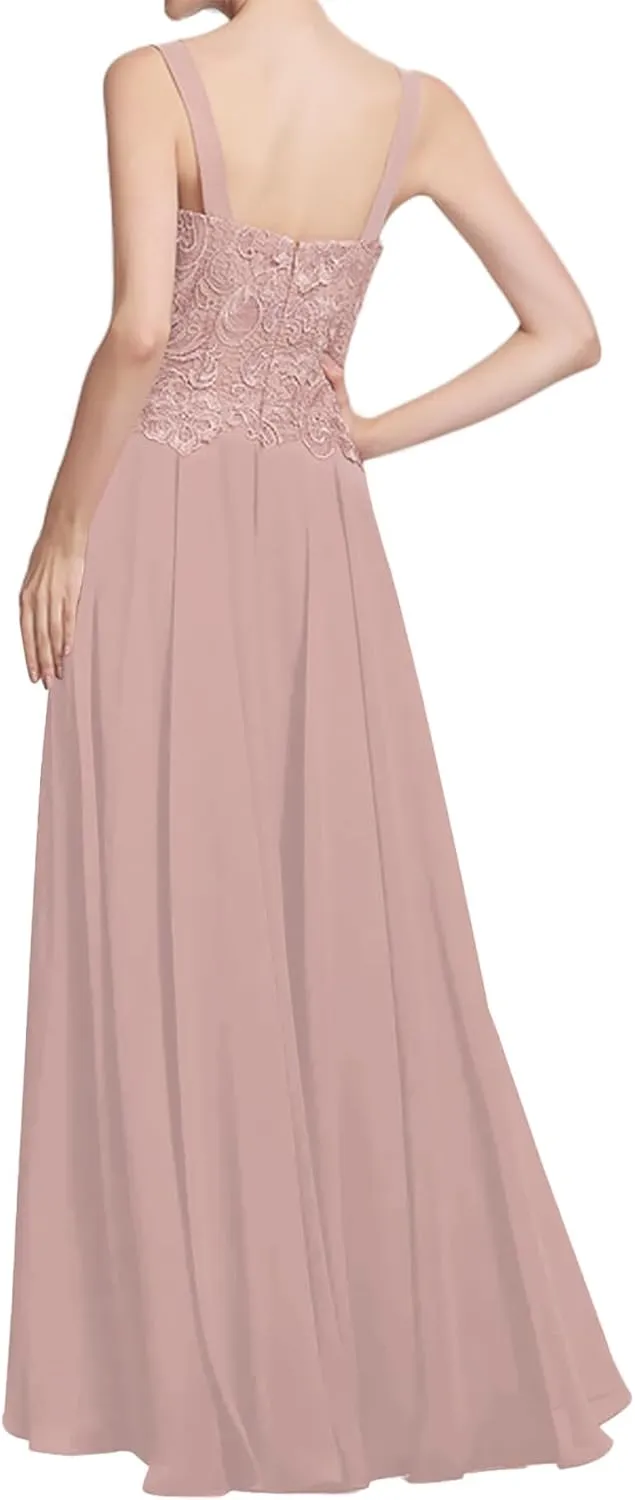 JAEDEN Mother of The Bride Dresses Wedding - Jacket Lace Chiffon Formal Evening Dress