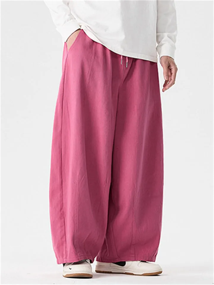 Japanese Style Men's Trendy Cozy Casual Straight-Leg Pants