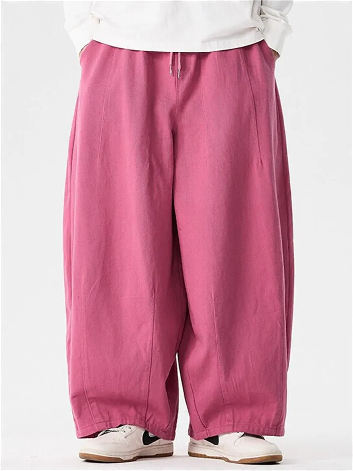 Japanese Style Men's Trendy Cozy Casual Straight-Leg Pants