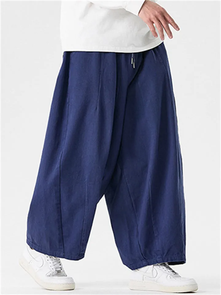 Japanese Style Men's Trendy Cozy Casual Straight-Leg Pants