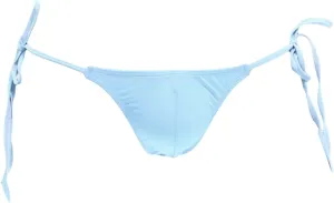 JEsilunmaMY Ice Silk Underwear for Men Low Rise Tie Side Pouch Sissy G-String Thongs Strappy Sexy Bikini Briefs Underpants