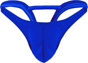 JEsilunmaMY Mens Hollow Bikini Briefs Low Rise Bulge Pouch G-String Swimwear Solid Color Backless Thong Underwear Panties