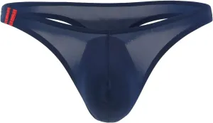 JEsilunmaMY Mens Ice Silk G-String Briefs See Through Bulge Pouch Thong Sexy Panties Low Rise Mesh Jockstrap Bikini Underwear