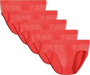 JEsilunmaMY Mens Low Rise Summer Thin Briefs Solid Color Ice Silk Breathable Bikini Briefs Stretch Comfortable Underwear