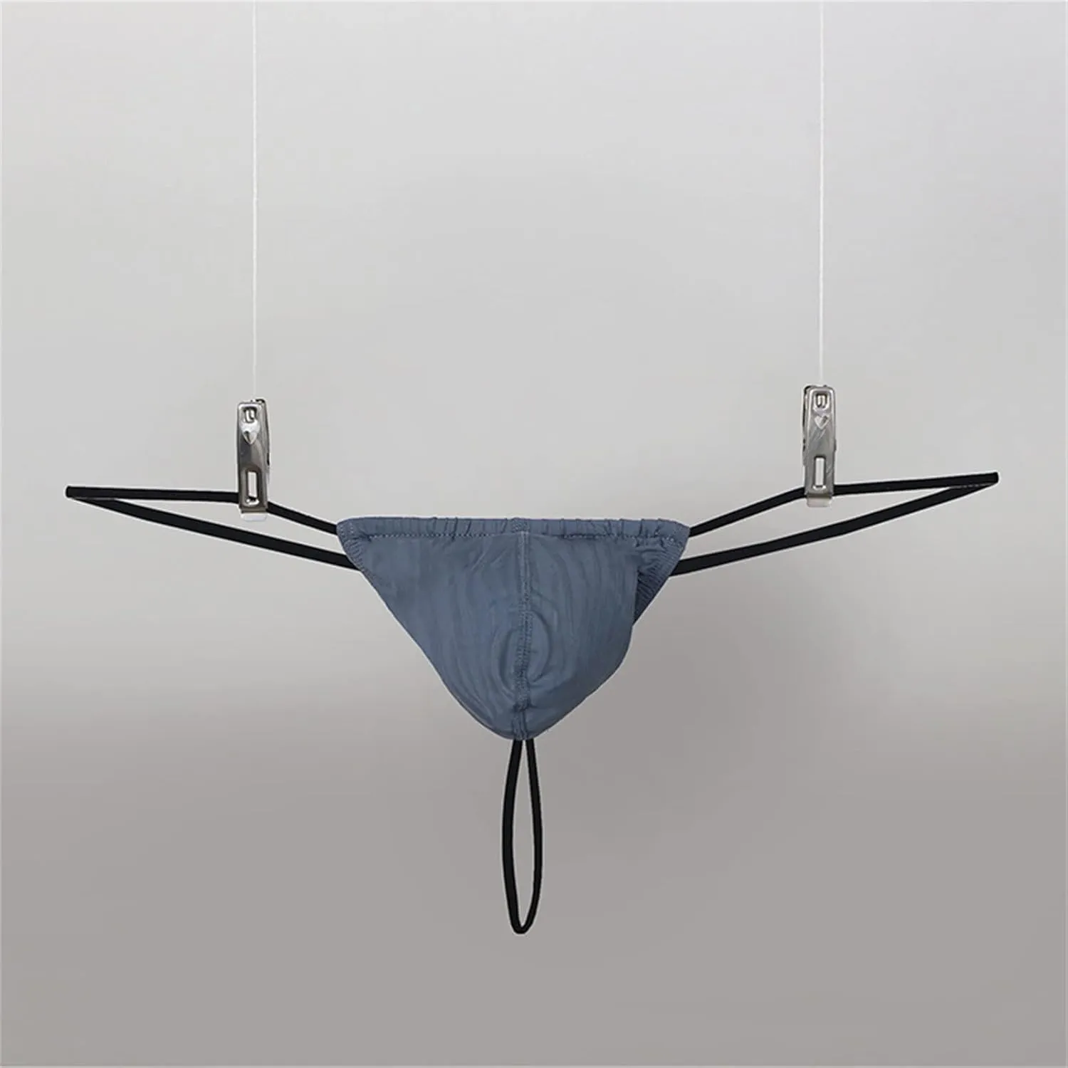 JEsilunmaMY Sexy Pouch G-String for Men Low Rise Mesh Sheer T-Back Thongs Briefs See Through Comfortable Breathable Underwear