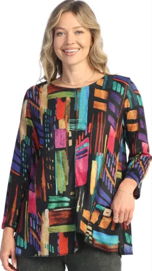 Jess & Jane French Brushed Knit Tunic Top
