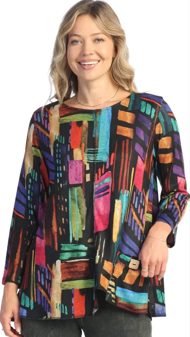 Jess & Jane French Brushed Knit Tunic Top