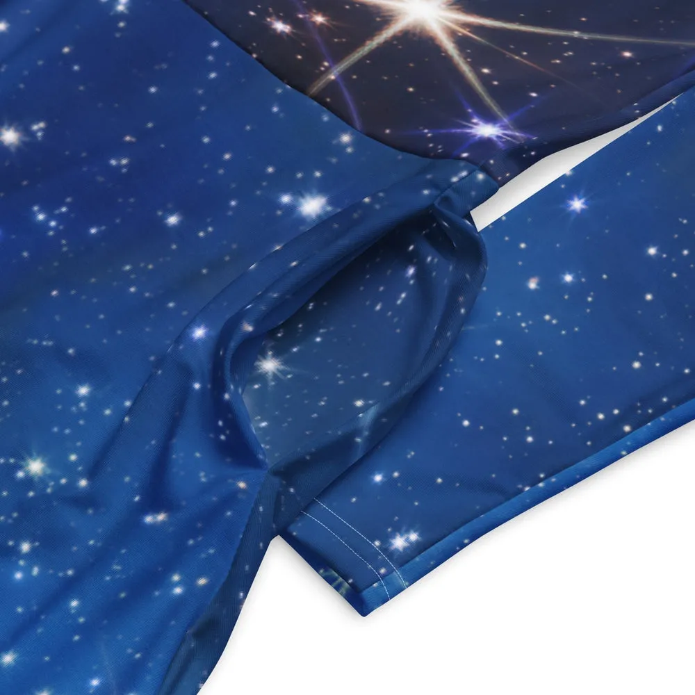 JWST MARVEL-ous Carina Nebula Long-Sleeve Midi Dress with Pockets